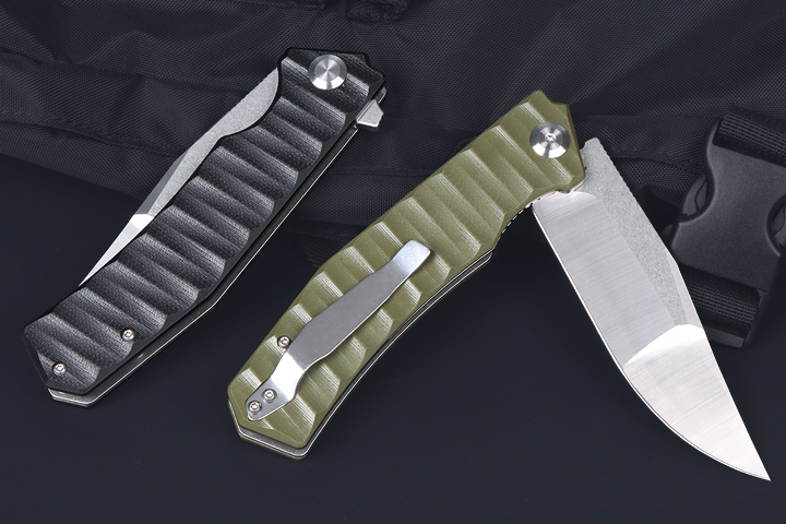 Hunter no logo D2 blade and G10 handle hunting folding knife UD407670